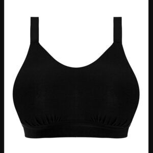 NWT Elomi Downtime Bralette in Black Size 42G/H